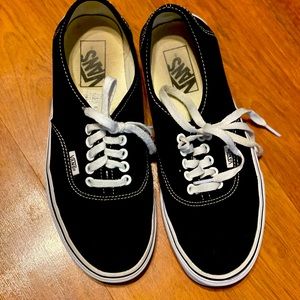 Black Authentic Vans